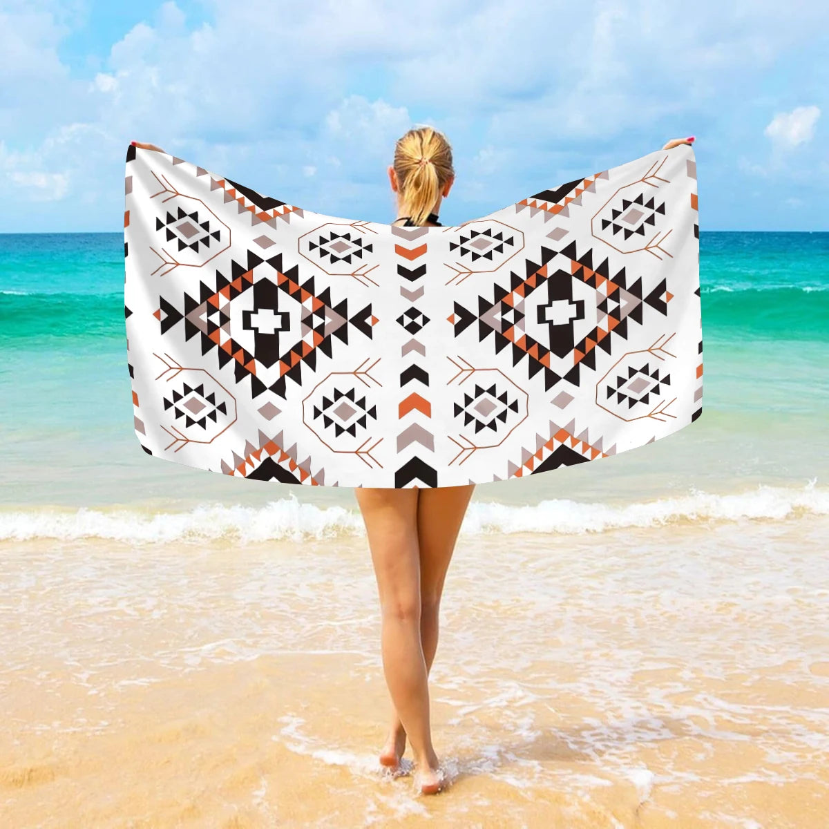 Serviette de Plage Bohème Microfibre - Séchage Rapide Multifonction Voyage