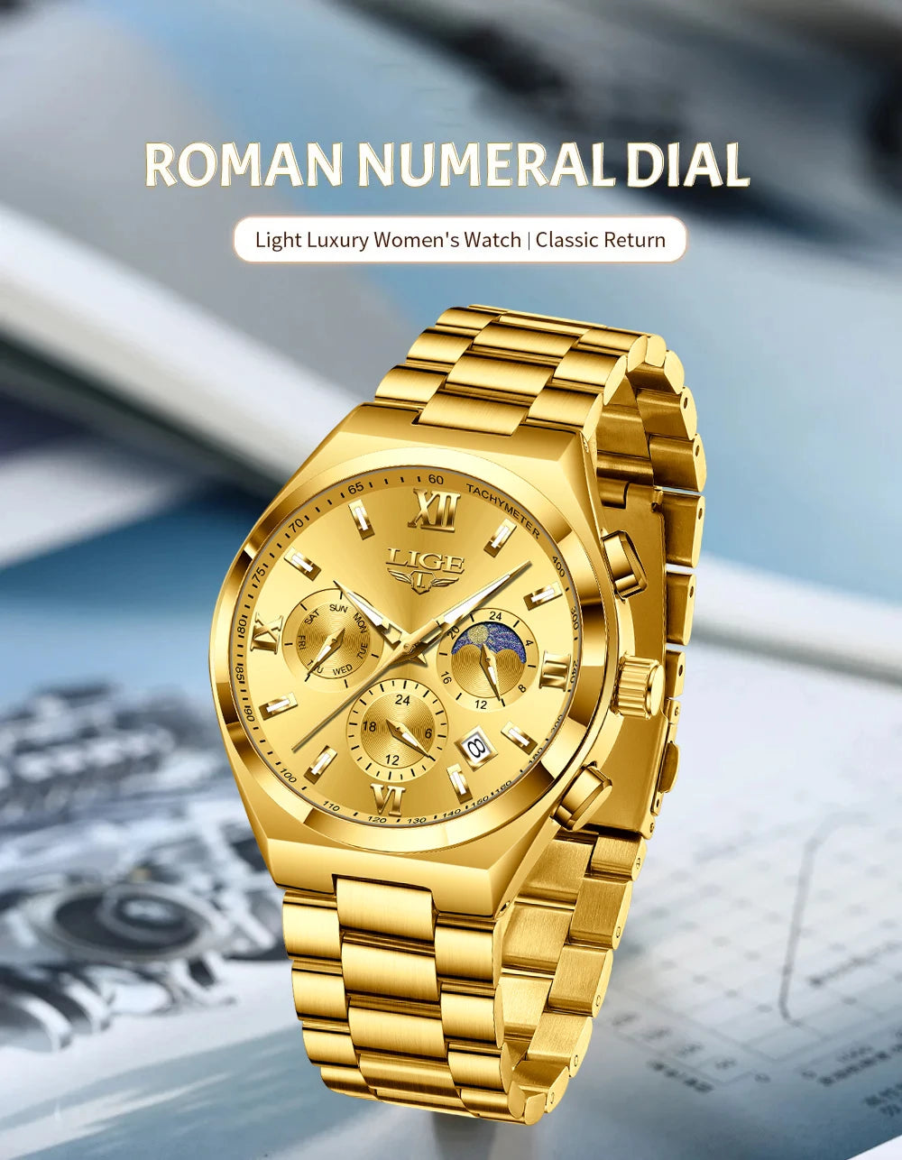 Montre Femme Minimaliste Luxury Waterproof — Casual Élégant