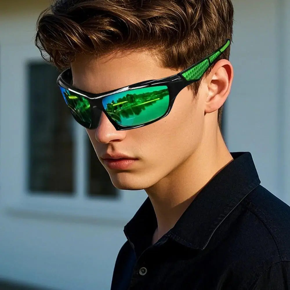 Lunettes de Soleil Homme Polarisées Sport — Protection Complète UV400