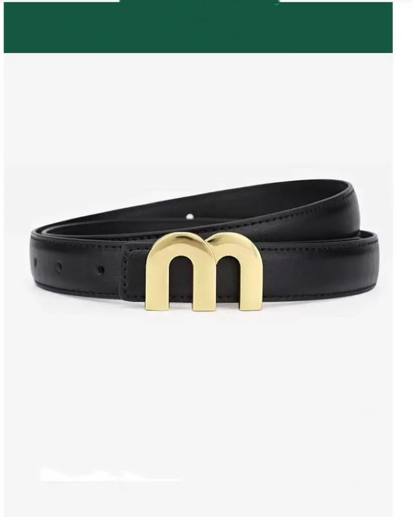 Ceinture Femme Cuir Boucle Dorée — Élégante Polyvalente FuturaTrend