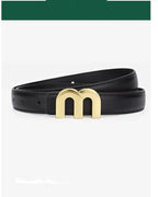 Ceinture Femme Cuir Boucle Dorée — Élégante Polyvalente FuturaTrend