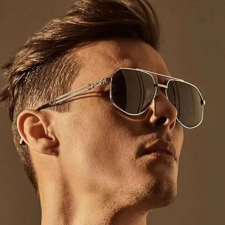 Lunettes de Soleil Aviateur Vintage — Designer Luxury UV400 Unisexe