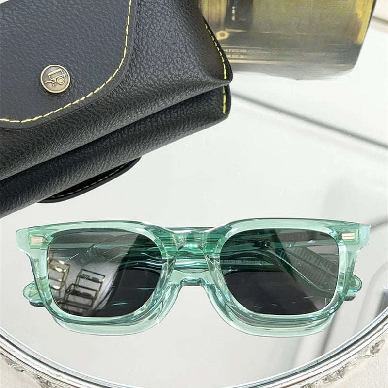 Lunettes de Soleil Carrées Acétate Unisexe — Luxury Moderne UV400