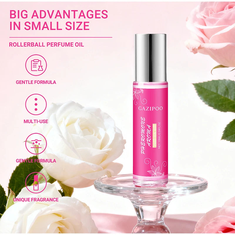 Parfum Femme Phéromones Roll-On — Jasmin Violette Musc Longue Durée