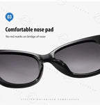 Women's LM Polarized Square Sunglasses — Gradient Luxury UV400