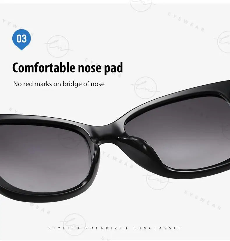 Lunettes de Soleil Femme LM Polarisées Carrées - UV400 Gradient Luxury 2024