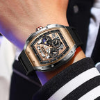 Montre Homme Sport Chronographe Waterproof — Quartz Multifonction 3ATM