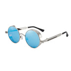 Lunettes de Soleil Steampunk Rétro Gothique — Design Rond Vintage Unisexe UV400