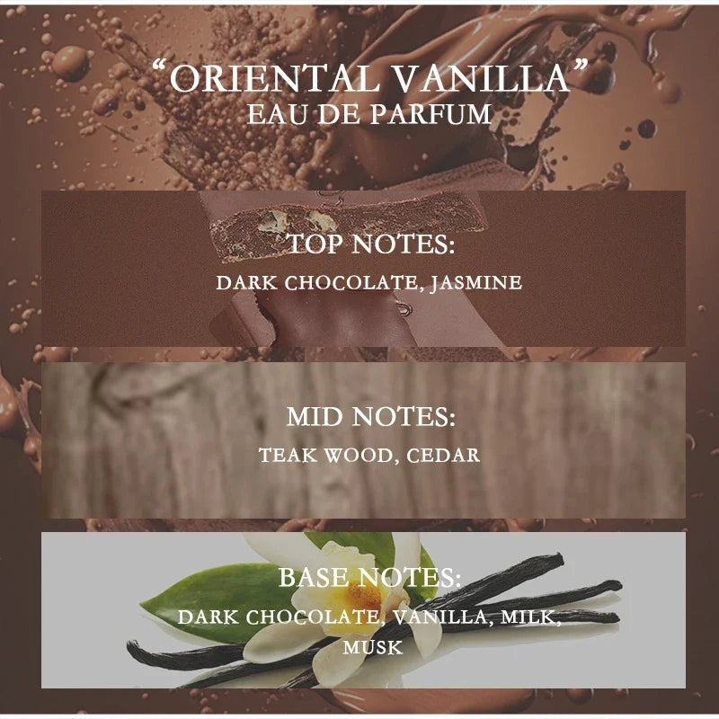 Eau de Parfum Gourmande Vanille Cacao 50ml — Fragrance Crémeuse Douce