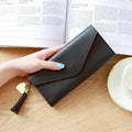 Billetera de mujer de cuero larga - Clutch tarjetero multifunción FuturaTrend