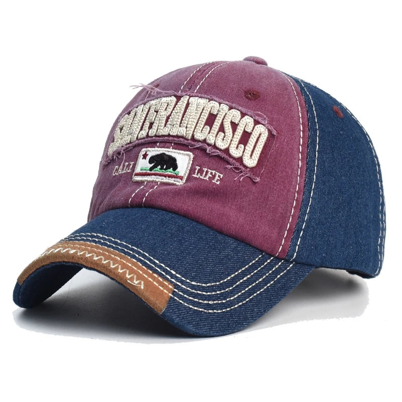 Casquette Baseball Brodée Légère - Visière Courbe Trucker Outdoor Unisexe