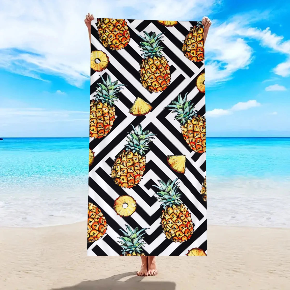 Serviette de Plage Bohème Microfibre - Séchage Rapide Multifonction Voyage