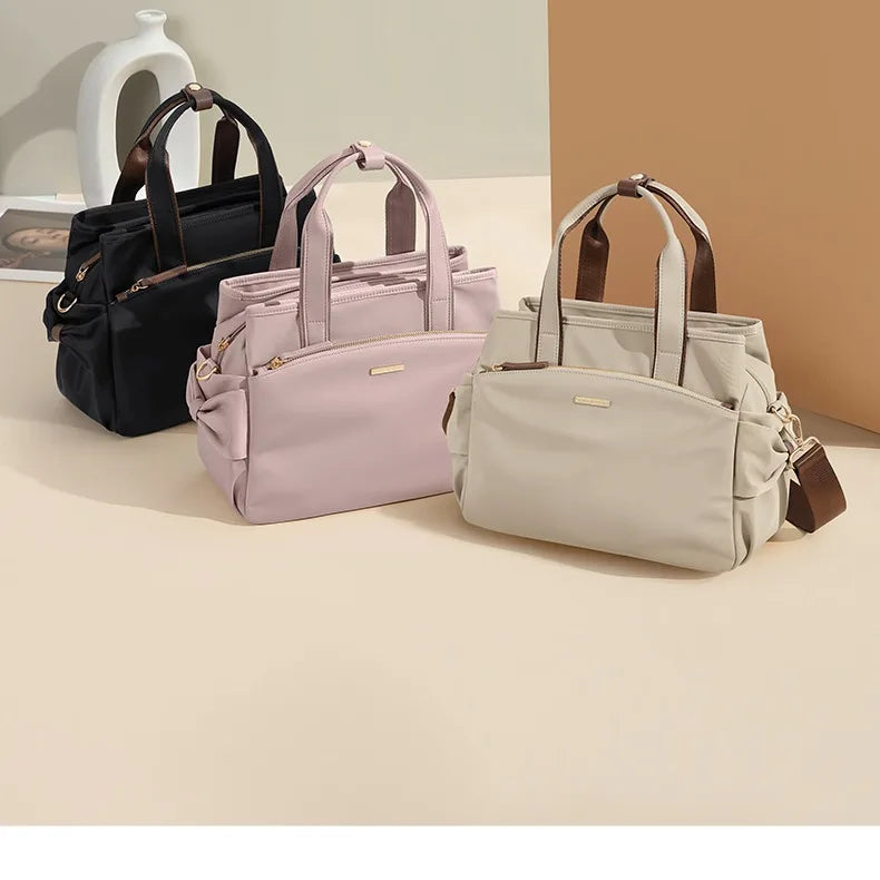 Bolso de Mano Mujer Gran Capacidad Lona — Bandolera Multifunción