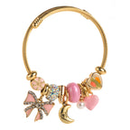 Pulsera DIY de Luna y Nudo - Acero inoxidable ajustable