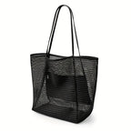 Bolso de Playa Tote de Poliéster Tejido para Mujer — Gran Capacidad Viaje FuturaTrend