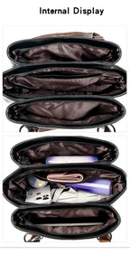 Sac à Main Cuir Souple Femme - Grand Cabas Luxury Épaule Crossbody