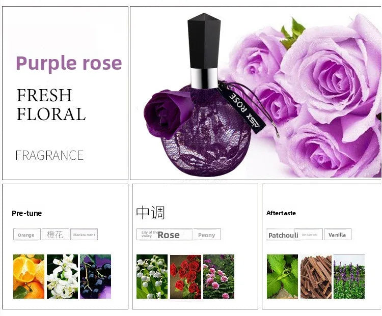 Parfum Femme Rose Fraîche 100ml — Fragrance Légère Longue Durée Atomiseur