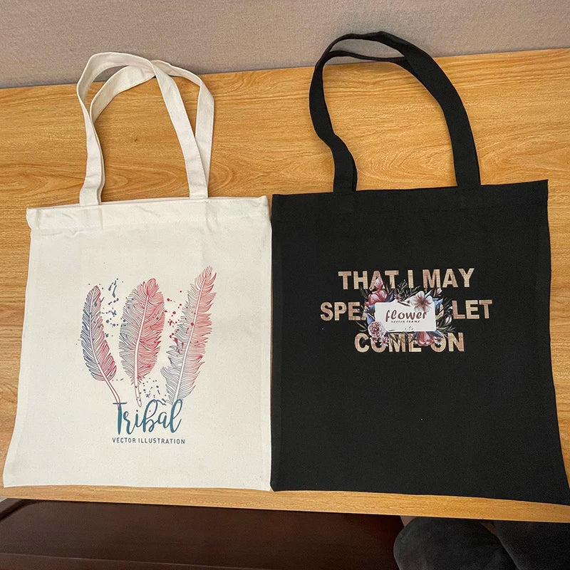 Sac Tote Canvas Mixte Motifs Animaux Mignons - Écologique Shopping Plage Épaule