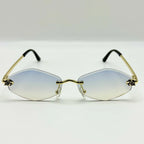 Luxury Polygonal Women's Sunglasses — Elegant Metal Rhombus UV400