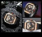Montre Homme Sport Chronographe Waterproof — Quartz Multifonction 3ATM