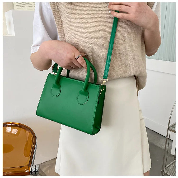 Bolso Negro Elegante — Doble Asa Bandolera Retro FuturaTrend