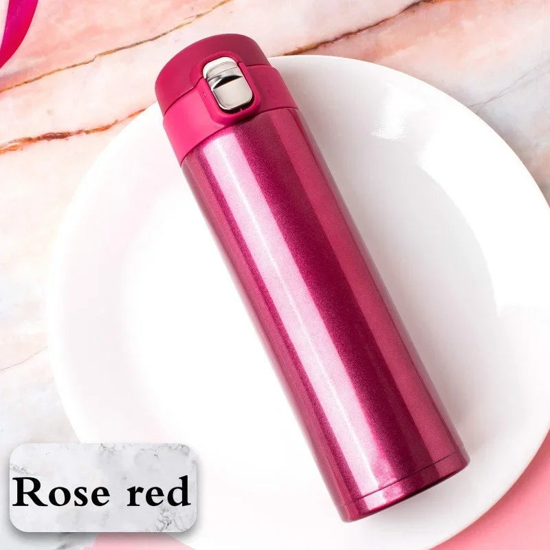 NNEOBA 500ml Vacuum Flask Rose Red-4
