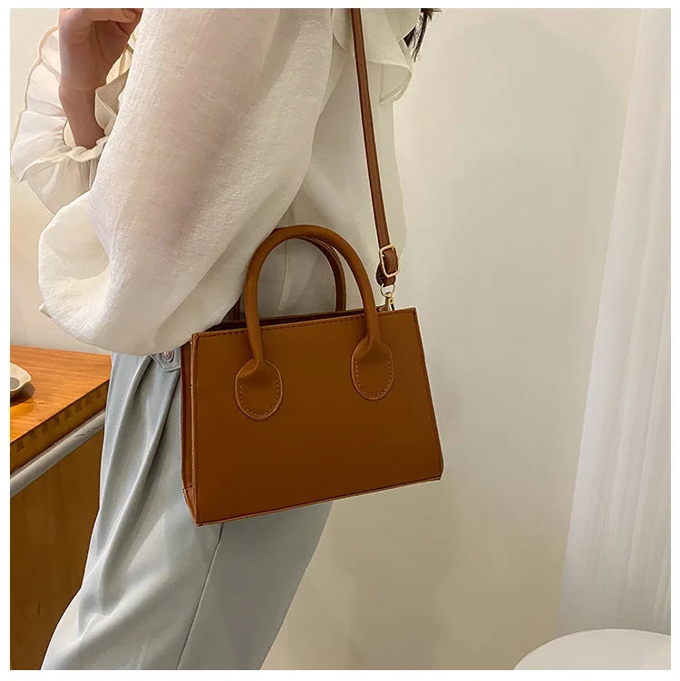 Bolso Negro Elegante — Doble Asa Bandolera Retro FuturaTrend