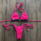 Bikini Sexy Multicolore Push-Up Femme - Maillot de Bain Côtelé Brésilien Deux Pièces