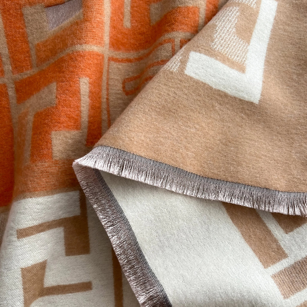 Luxury Geometric Pashmina Scarf — Elegant FuturaTrend Shawl