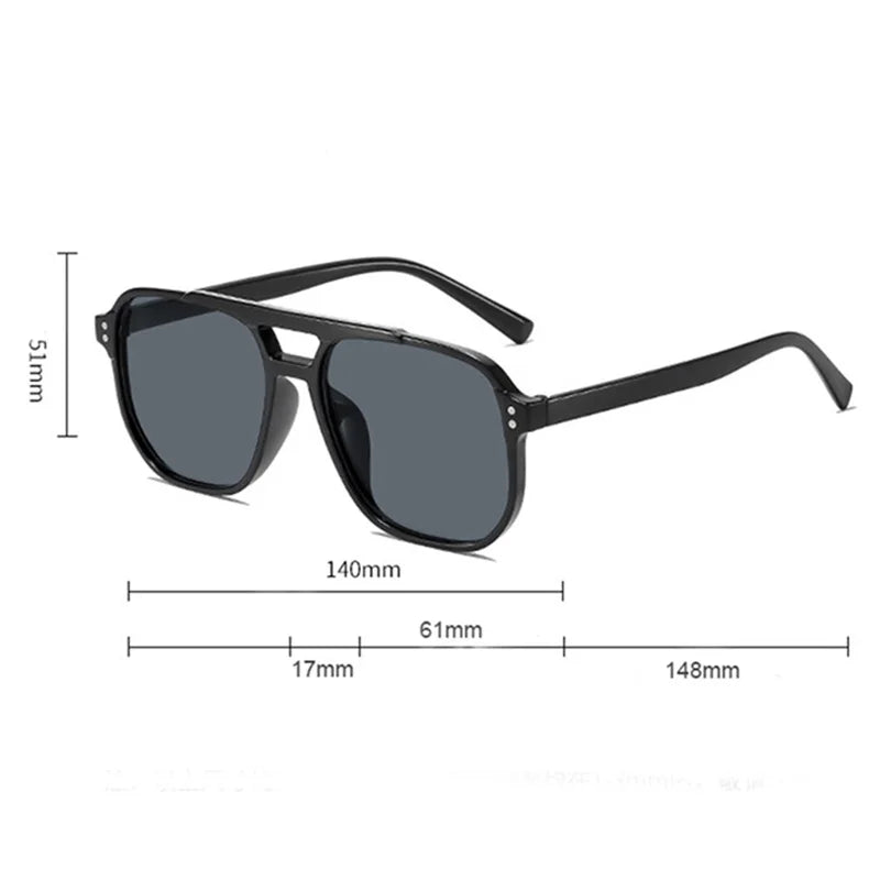 Lunettes de Soleil Oversize Vintage — Design Rétro UV400 Unisexe