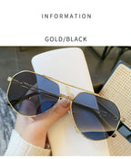 Lunettes de Soleil Aviateur Vintage — Designer Luxury UV400 Unisexe