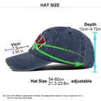Casquette Baseball BOSTON Rétro Brodée - Chapeau Soleil Hip Hop Printemps Automne Ajustable