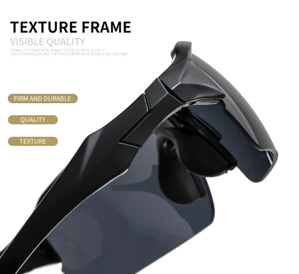 Lunettes de Soleil Sport Cyclisme Homme - Polarisées Légères Coupe-Vent