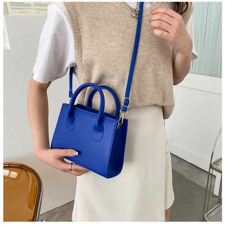 Bolso Negro Elegante — Doble Asa Bandolera Retro FuturaTrend