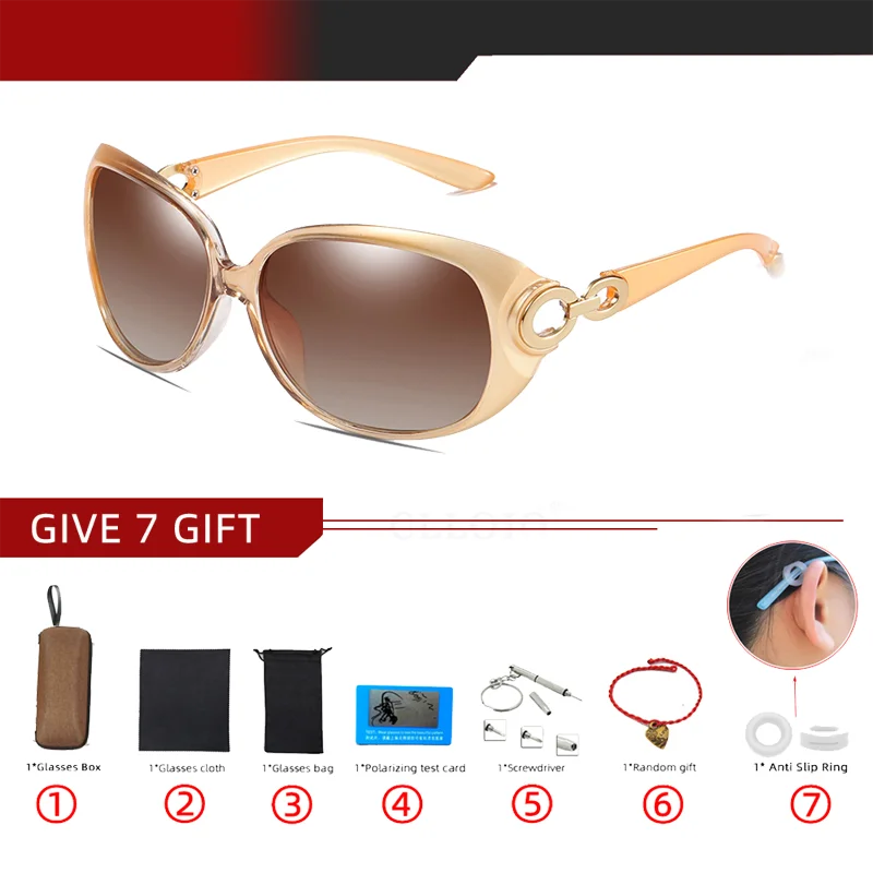 Lunettes de Soleil Polarisées Femme Luxury - Design Vintage