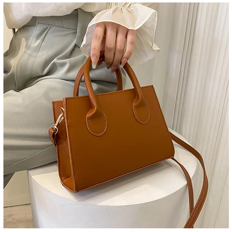 Bolso Negro Elegante — Doble Asa Bandolera Retro FuturaTrend