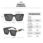 Men's Square Luxury Sunglasses — Retro Design UV400