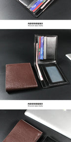 Portefeuille Homme Cuir Compact — Slim Business Minimaliste FuturaTrend