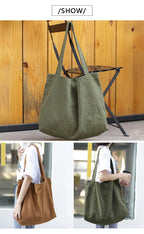 Sac de Plage Tote Canvas Minimaliste Grande Capacité — Couleur Unie FuturaTrend