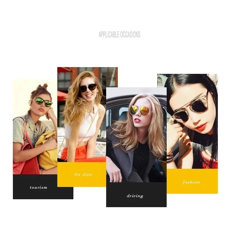 Gafas de sol retro cuadradas para mujer - Diseño de estrella de lujo UV400