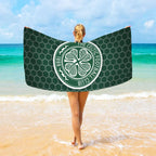 Serviette de Plage Football Club Logo - Microfibre Absorbante Séchage Rapide Sport