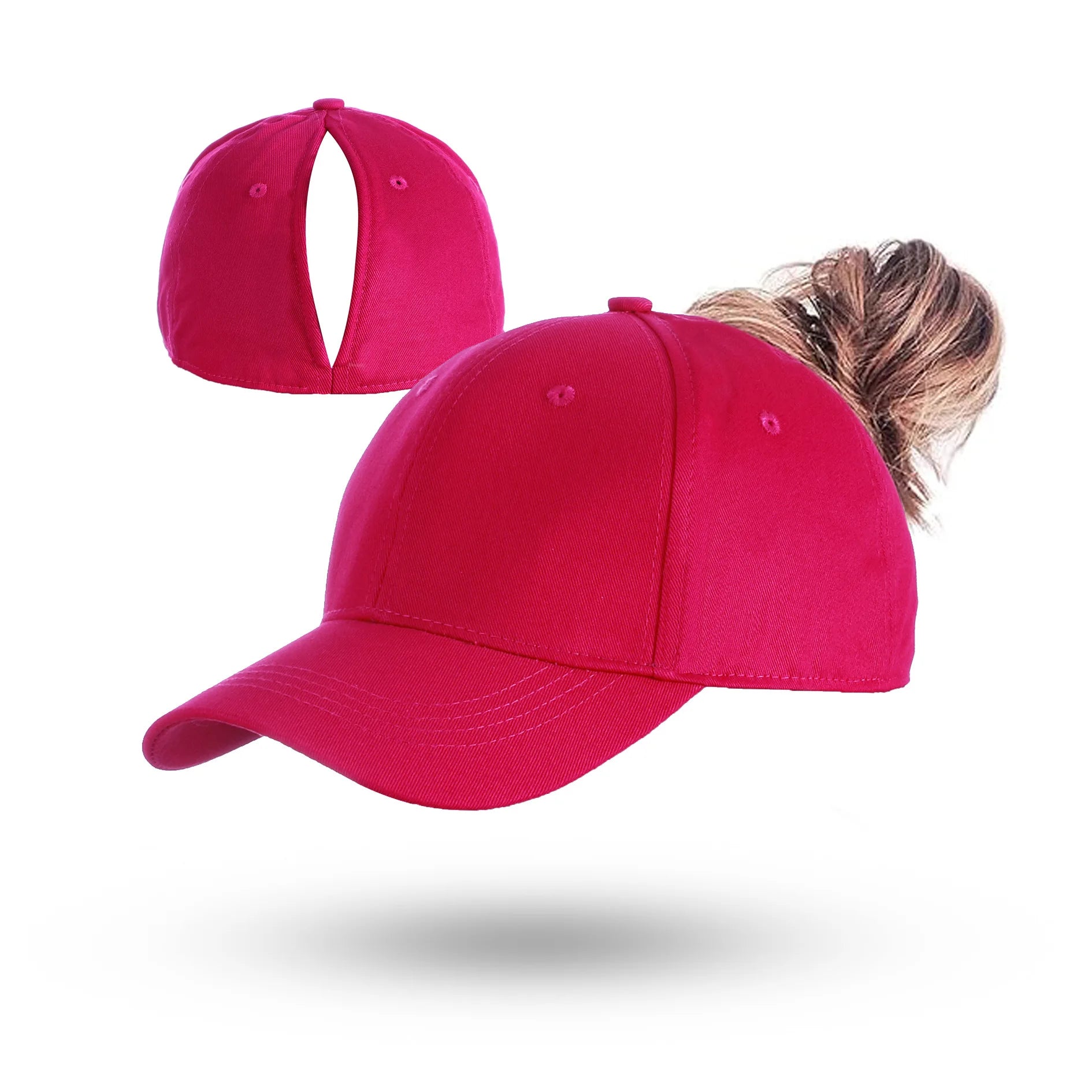 Casquette Baseball Queue de Cheval Femme Magnétique - Ouverture Arrière Séchage Rapide Sport