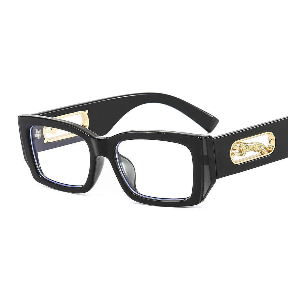 Lunettes de Soleil Rectangulaires Petites Unisexe — Vintage UV400 Travel