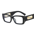 Lunettes de Soleil Rectangulaires Petites Unisexe — Vintage UV400 Travel