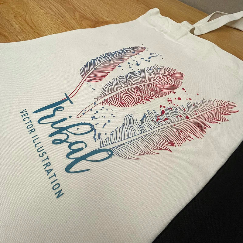 Sac Tote Canvas Mixte Motifs Animaux Mignons - Écologique Shopping Plage Épaule