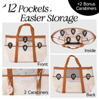 Large Capacity Tote Beach Bag - Unisex for Travel, Pool, Holidays, and Outdoor Activities