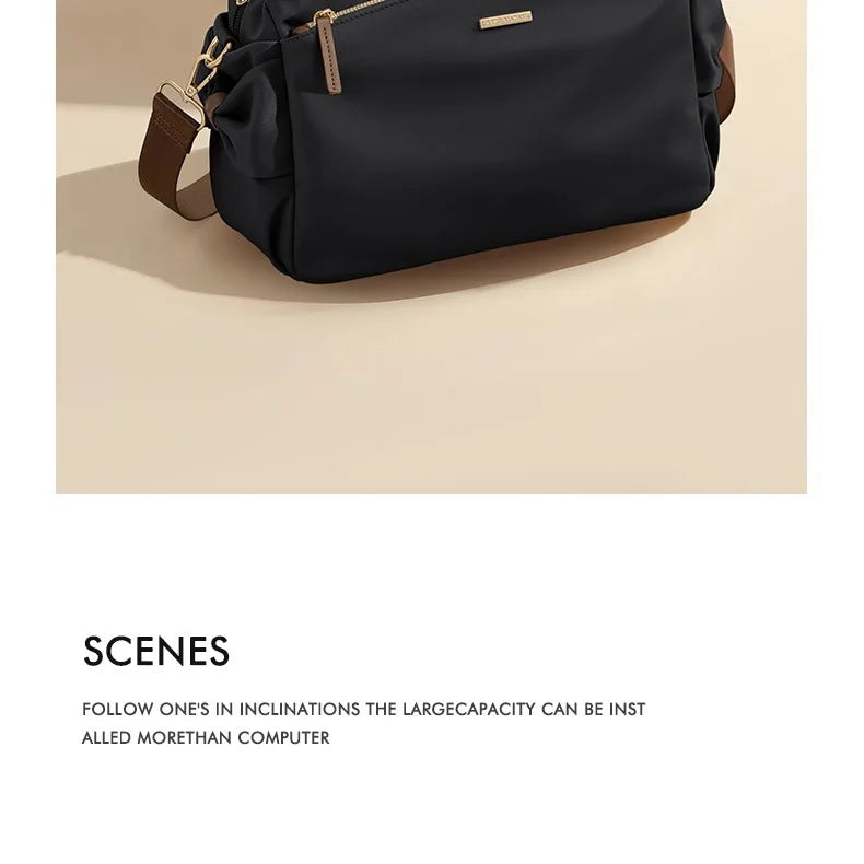 Bolso de Mano Mujer Gran Capacidad Lona — Bandolera Multifunción