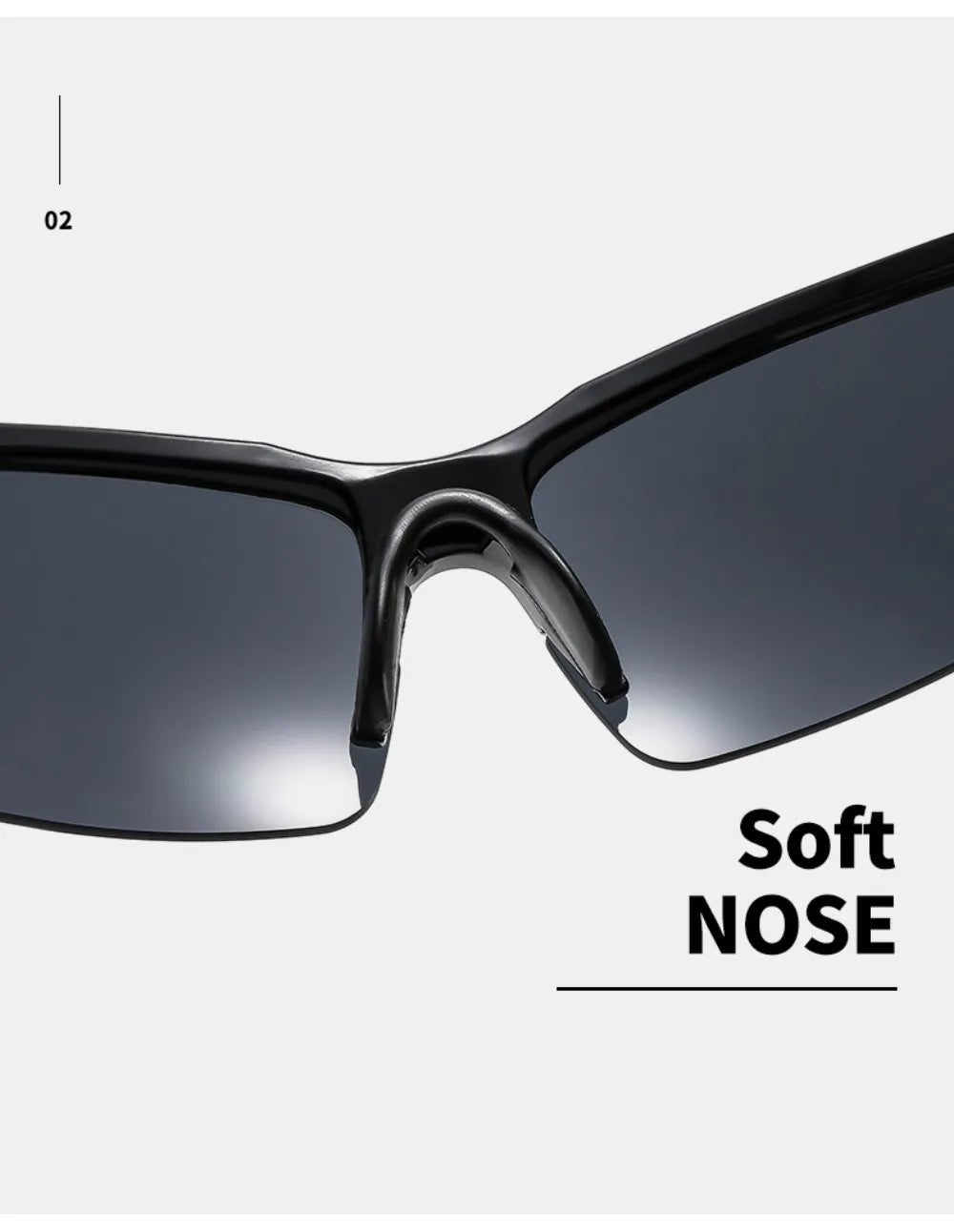 Lunettes de Soleil Sport Cyclisme Homme - Polarisées Légères Coupe-Vent