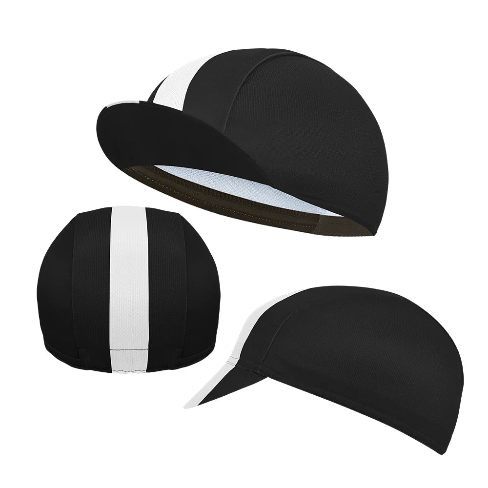 Casquette Cyclisme Classique Polyester - Absorption Transpiration Multicolore Unisexe Sport