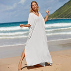 Robe de Plage Longue Cover Up - Paréo Kaftan Maxi Oversize Été